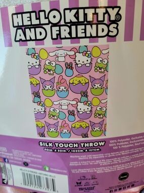 Hello Kitty and Friends Silk Touch Throw Blanket